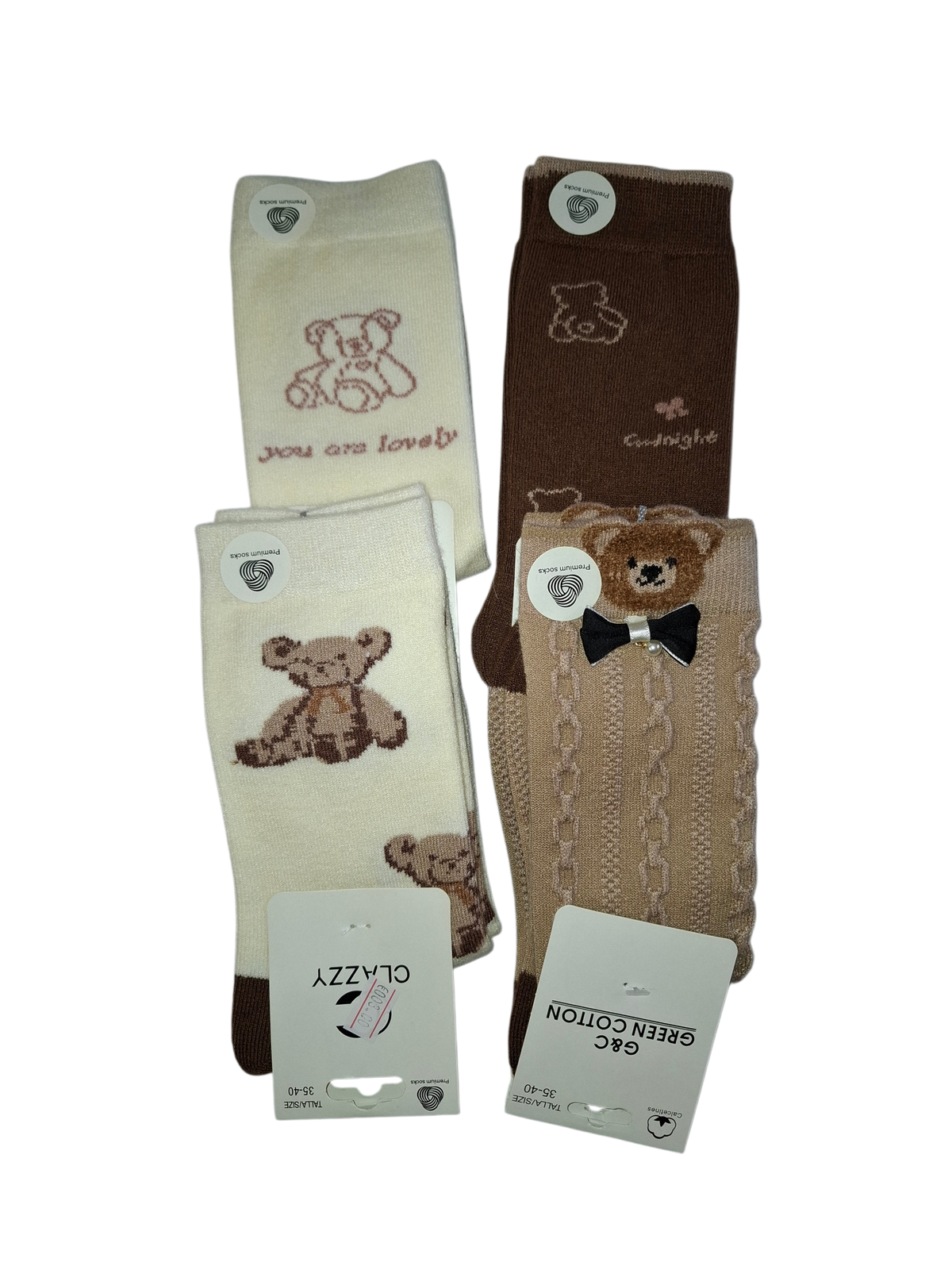 Box chaussettes en ours