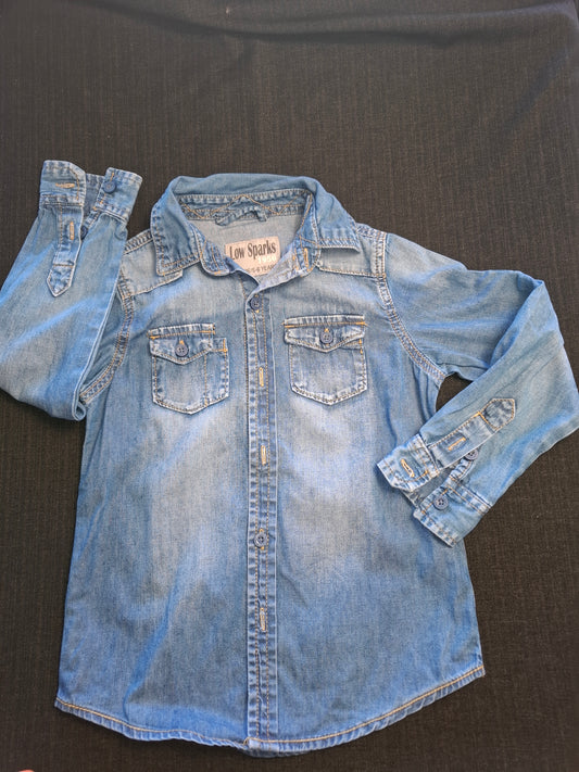 Chemise en jeans taille 5/6ans 116cm low spark